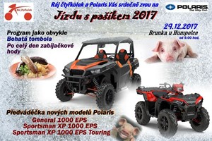 Sraz čtyřkolek prosinec - Jízda s pašíkem 29.12.2017